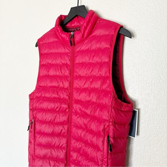 Club Room Performance Men's Quilted Packable Puffer Vest Down Red Size Small NEW - Picture 5 of 9